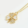 Pendant Necklace Fourleaf Clover Geometric Copper Mixed Gemstone Electroplating For Women