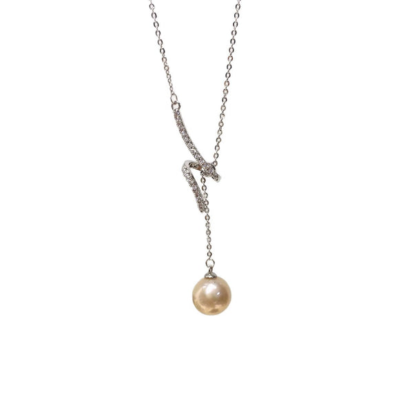 Pendant Necklace Freshwater Pearl Copper Baroque Round Alien Shape Candy Wrinkle Style