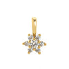 Pendant Necklace Glass Zircon Copper Electroplating Hexagonal Round Shape Birthstone December