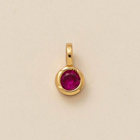 Pendant Necklace Glass Zircon Copper Electroplating Hexagonal Round Shape Birthstone December