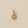 Pendant Necklace Glass Zircon Copper Electroplating Hexagonal Round Shape Birthstone December