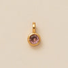 Pendant Necklace Glass Zircon Copper Electroplating Hexagonal Round Shape Birthstone December