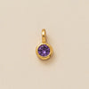 Pendant Necklace Glass Zircon Copper Electroplating Hexagonal Round Shape Birthstone December