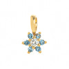 Pendant Necklace Glass Zircon Copper Electroplating Hexagonal Round Shape Birthstone December