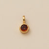 Pendant Necklace Glass Zircon Copper Electroplating Hexagonal Round Shape Birthstone December