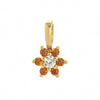 Pendant Necklace Glass Zircon Copper Electroplating Hexagonal Round Shape Birthstone December