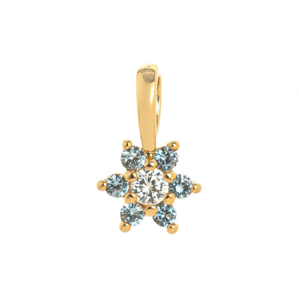 Pendant Necklace Glass Zircon Copper Electroplating Hexagonal Round Shape Birthstone December