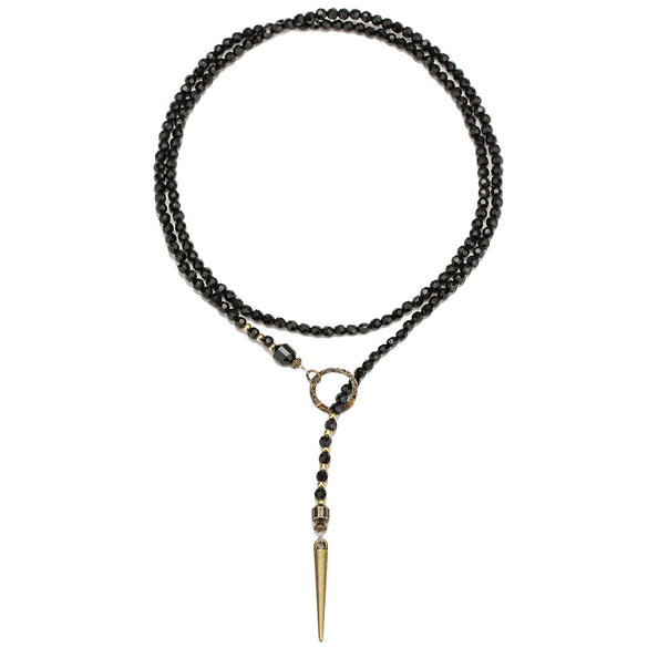 Pendant Necklace Gothic Rivet Acrylic Alloy Geometric Handmade Multistrand O Word Chain Unisex