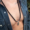 Pendant Necklace Hand Of Fatima Geometric Black Sand Black Gallstone Alloy Electroplated Unisex O Chain