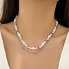 Pendant Necklace Hip Hop Star Shape Geometric Imitation Pearl Metal Zinc Alloy Iron Electroplating Ball Chain