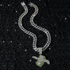 Pendant Necklace Hiphop Style Alloy Dollar Wings Pendant With Animals Zodiac Pattern Electroplated