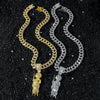Pendant Necklace Hiphop Style Religious Portrait Alloy Electroplating