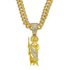 Pendant Necklace Hiphop Style Religious Portrait Alloy Electroplating
