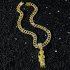 Pendant Necklace Hiphop Style Religious Portrait Alloy Electroplating