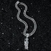 Pendant Necklace Hiphop Style Religious Portrait Alloy Electroplating