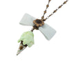 Pendant Necklace Jewelry Copper Bow Fairy Fruit Food Style Electroplated