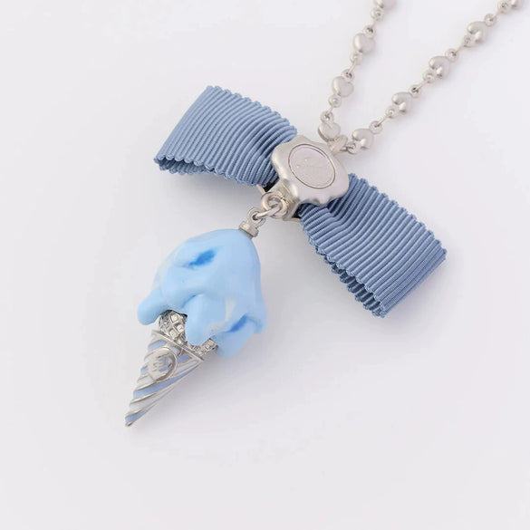 Pendant Necklace Jewelry Copper Bow Fairy Fruit Food Style Electroplated