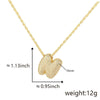 Pendant Necklace Jewelry Copper Plated Electroplating Zircon Letter Pattern