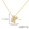 Pendant Necklace Jewelry Copper Plated Electroplating Zircon Letter Pattern