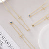 Pendant Necklace Jewelry Copper Plated With Real Gold Geometric Style Electroplating