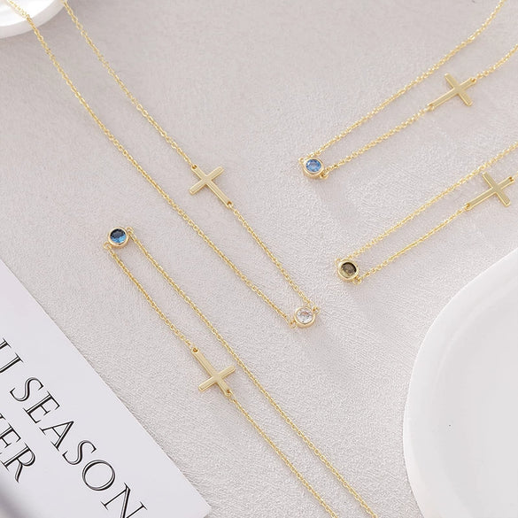 Pendant Necklace Jewelry Copper Plated With Real Gold Geometric Style Electroplating