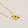 Pendant Necklace Jewelry Gold Plated 316L Stainless Steel With English Letters Pattern