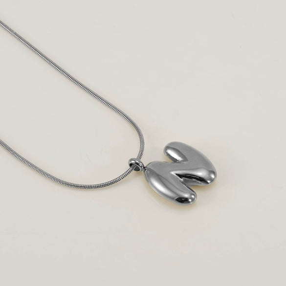 Pendant Necklace Jewelry Gold Plated 316L Stainless Steel With English Letters Pattern