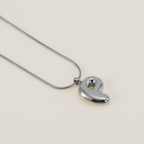 Pendant Necklace Jewelry Gold Plated 316L Stainless Steel With English Letters Pattern