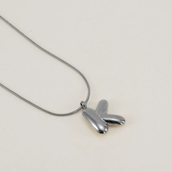 Pendant Necklace Jewelry Gold Plated 316L Stainless Steel With English Letters Pattern