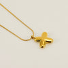 Pendant Necklace Jewelry Gold Plated 316L Stainless Steel With English Letters Pattern