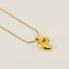 Pendant Necklace Jewelry Gold Plated 316L Stainless Steel With English Letters Pattern