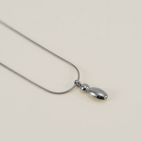 Pendant Necklace Jewelry Gold Plated 316L Stainless Steel With English Letters Pattern