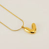 Pendant Necklace Jewelry Gold Plated 316L Stainless Steel With English Letters Pattern