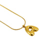 Pendant Necklace Jewelry Gold Plated 316L Stainless Steel With English Letters Pattern