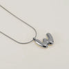 Pendant Necklace Jewelry Gold Plated 316L Stainless Steel With English Letters Pattern