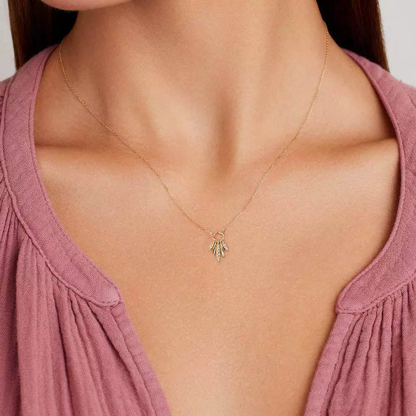 Pendant Necklace Jewelry Sterling Silver 14K Gold Electroplated Tribal Style