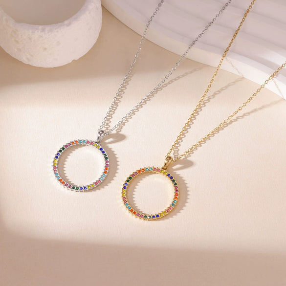 Pendant Necklace Jewelry Titanium Steel Geometric Electroplating Women's