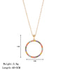 Pendant Necklace Jewelry Titanium Steel Geometric Electroplating Women's