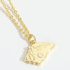 Pendant Necklace Ladies Clavicle Chain Simple Cute Retro Oil Dripping Love Word Design Copper Electroplating Geometric Style Mixed Gemstone Setting O Word Chain