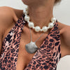 Pendant Necklace Metal Alloy Imitation Pearl Beaded Geometric Electroplating Women's