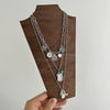 Pendant Necklace Metal Imitation Turquoise Geometric Heart Electroplated For Women