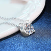 Pendant Necklace Moissanite Simulation Diamond S925 Silver Classic Cow Head Light Luxury