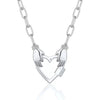 Pendant Necklace Retro Style Titanium Steel Geometric Pattern Electroplating Unisex Pearl