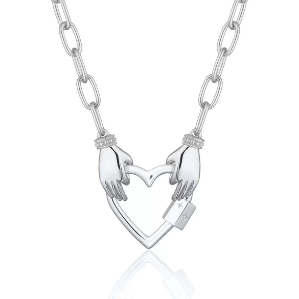 Pendant Necklace Retro Style Titanium Steel Geometric Pattern Electroplating Unisex Pearl