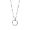 Pendant Necklace Retro Style Titanium Steel Geometric Pattern Electroplating Unisex Pearl
