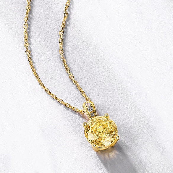 Pendant Necklace Silver Geometric Light Luxury Set With Diamonds