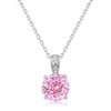Pendant Necklace Silver Geometric Light Luxury Set With Diamonds
