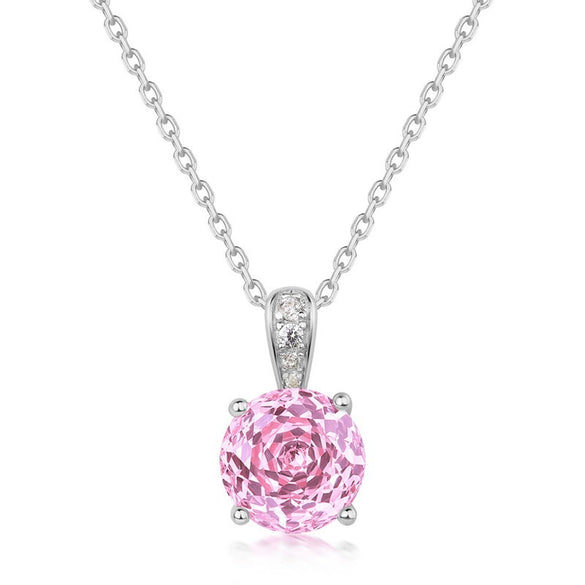 Pendant Necklace Silver Geometric Light Luxury Set With Diamonds