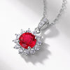 Pendant Necklace Silver Inlay Cultivated Color Treasure Geometric Style Set With Diamonds