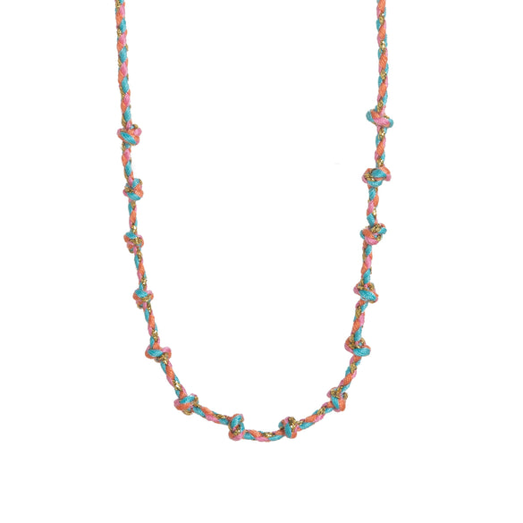 Pendant Necklace Stainless Steel Animal Zodiac Pattern Knotted Rope Chain With Vacuum Electroplating
